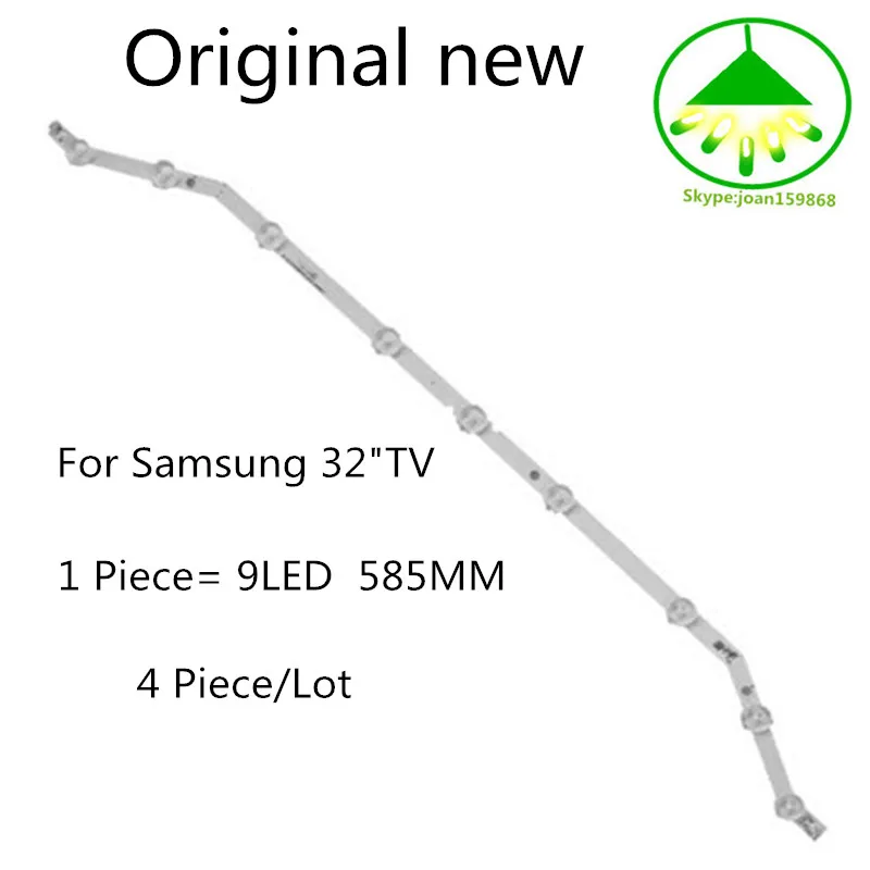 4 шт./лот 9 светодиодный 585 мм подсветка полосы для samsung 3" tv 2013svs32_3228N1_B2_09 Barra 9-led полосы D3GE-320SM0-R2 UE32EH4003WX
