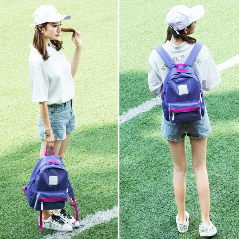 Классические рюкзаки ярких цветов с бриллиантами для девочек-подростков