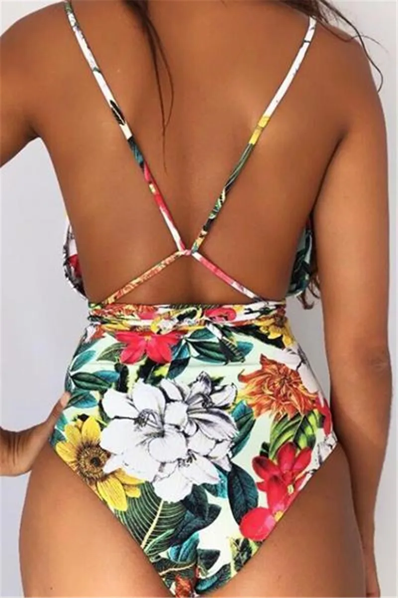 Женский купальный костюм Цельный купальник maillot de bain femme 2019 открытая спина