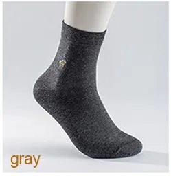 5 pairs of gray 5 пар, Pier Polo, мужские хлопковые фирменные носки, Осень-зима, Аутентичные мужские носки в деловом стиле, высокие носки, подарки для мужчин - Цвет: 5 pairs of gray