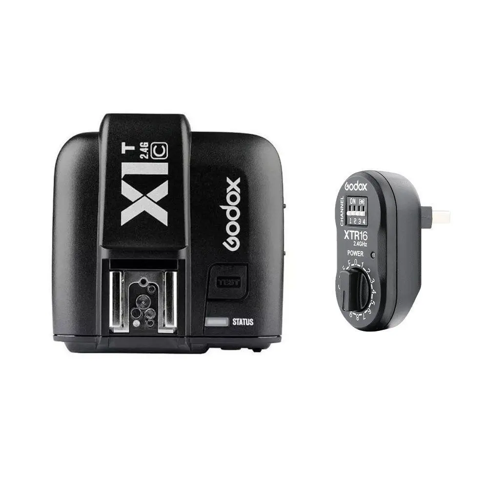 Godox X1T C 2 4G беспроводной передатчик вспышки + XTR 16 приемники для Canon/GODOX AD360II AD180/DE/QT