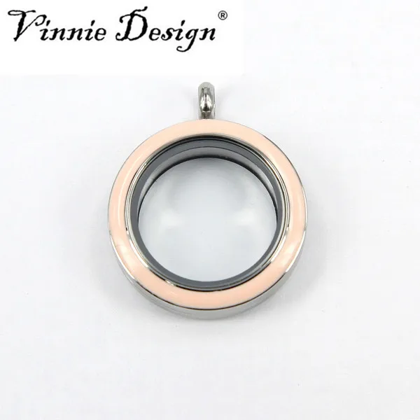 Винни дизайн ювелирных изделий 25 мм эмаль лицо стеклянный медальон из