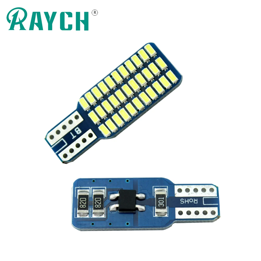 4 X t10 LED w5w 3014smd 33smd 660LM ламповая труба Авто клиновидные автомобильные огни AC 12v