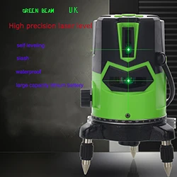 Green UK Nahom производитель высокой точности 4V1H 5 линий 6 точек зеленый луч перекрестной линии лазерный уровень - Цвет: Green UK