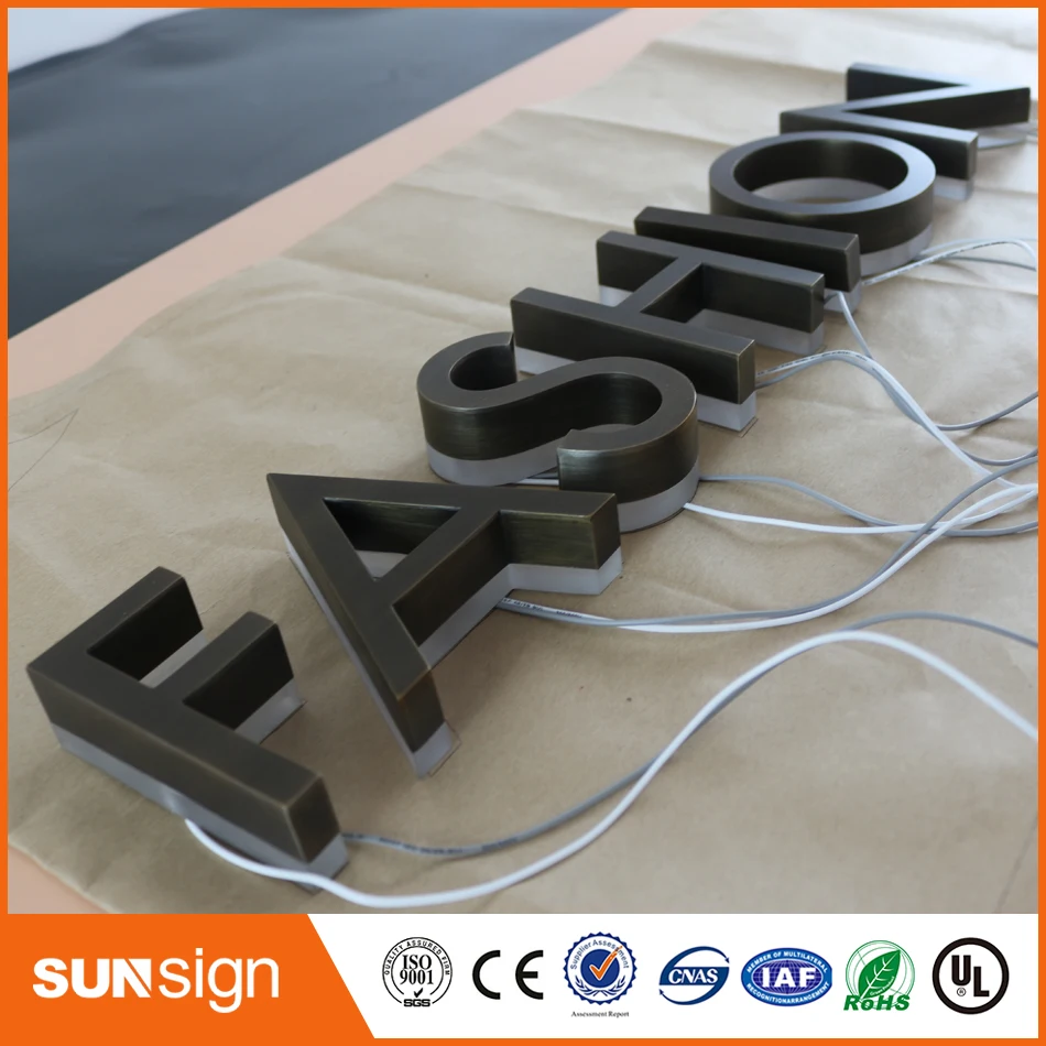 Заводские индивидуальные розетки наружные античные буквы со светодиодной