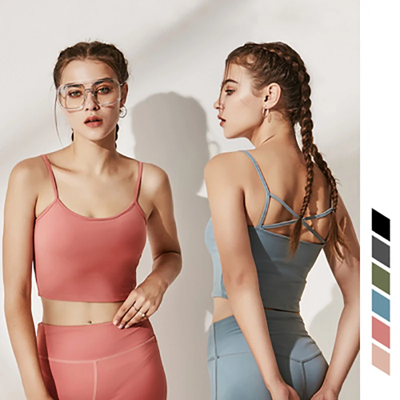 SOISOU плотный спортивный Топ для женщин высокая эластичность дышащий фитнеса пуш