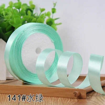 Grosgrain Satin Ribbon for Wedding Christmas Party Decorations DIY Bow Craft Ribbons Card Gifts Wrapping Supplies 25Yards/Roll