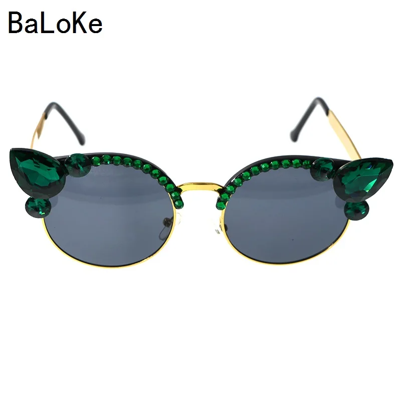 Очки солнцезащитные женские кошачий глаз Модные Винтажные брендовые