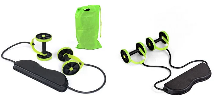 Gym AB Roller Abdominal Crunch Fitness Wheel Exercise Workout Trainer Machine