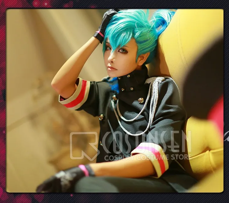 Uta no Prince sama Shining All Star CD2 Ai Mikaze Ranmaru Kurosaki Reiji Kotobuki Camus, Черная форма, костюм для косплея