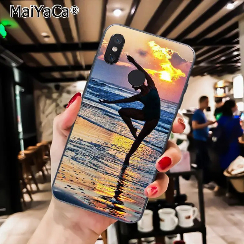 MaiYaCa девочка танец балет балетки чехол для телефона чехол для Xiaomi Redmi8 4X 6A S2 7A 5A Redmi 5 5Plus Note5 7 Note8pro