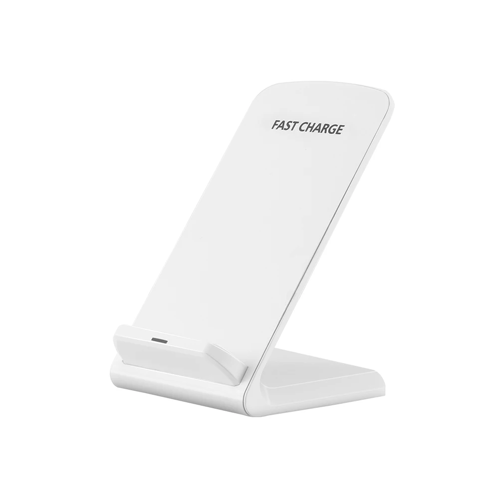 white Powstro Беспроводной Зарядное устройство двойной катушки QI для IPhone X/8/8 Plus стойка для зарядного устройства для samsung Galaxy зарядки - Тип штекера: white