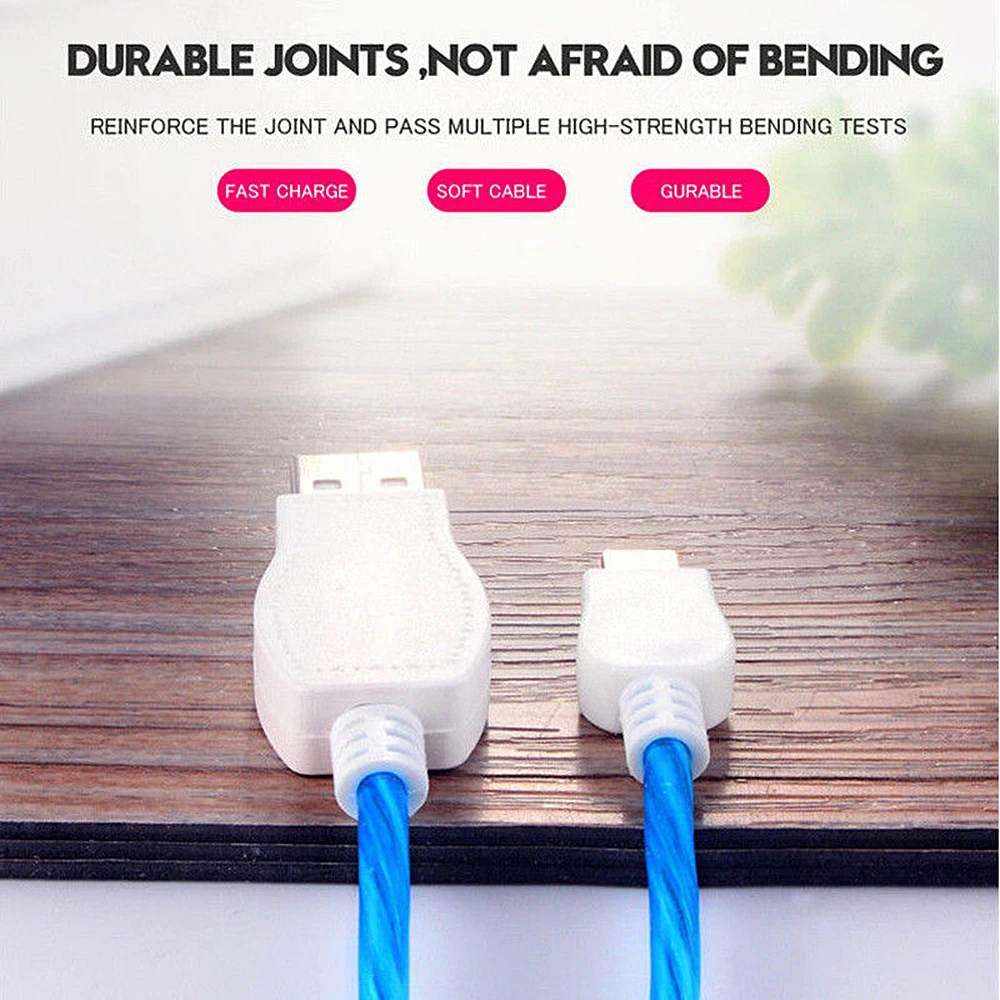 Кабель Micro USB 1 м, кабель для быстрой зарядки и передачи данных, usb-кабель для синхронизации данных для Android, адаптер, кабель для зарядки для samsung