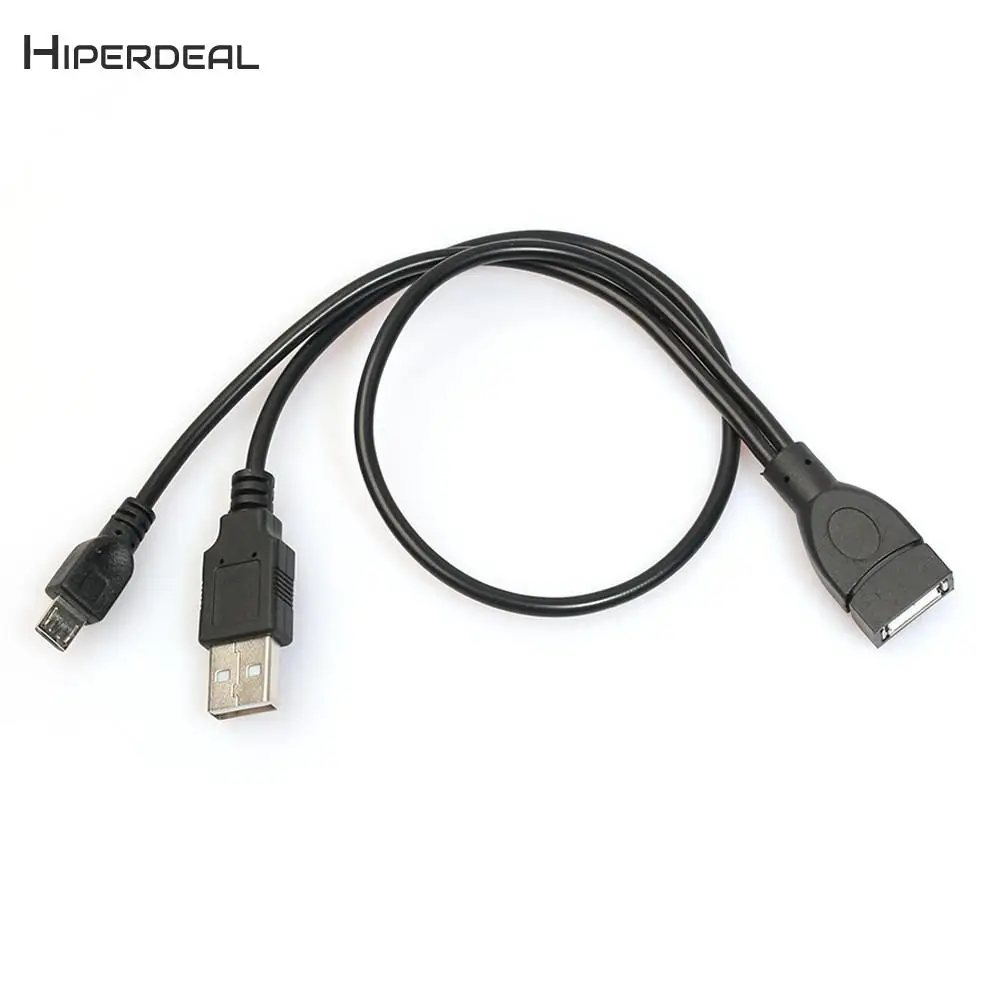 HIPERDEAL микро USB хост OTG кабель с штепсельной вилкой адаптер питания телефон ПК