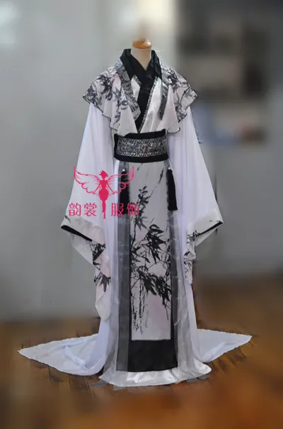 МО Чжу Новые товары мужской костюм чернила Бамбуковая картина в китайском стиле