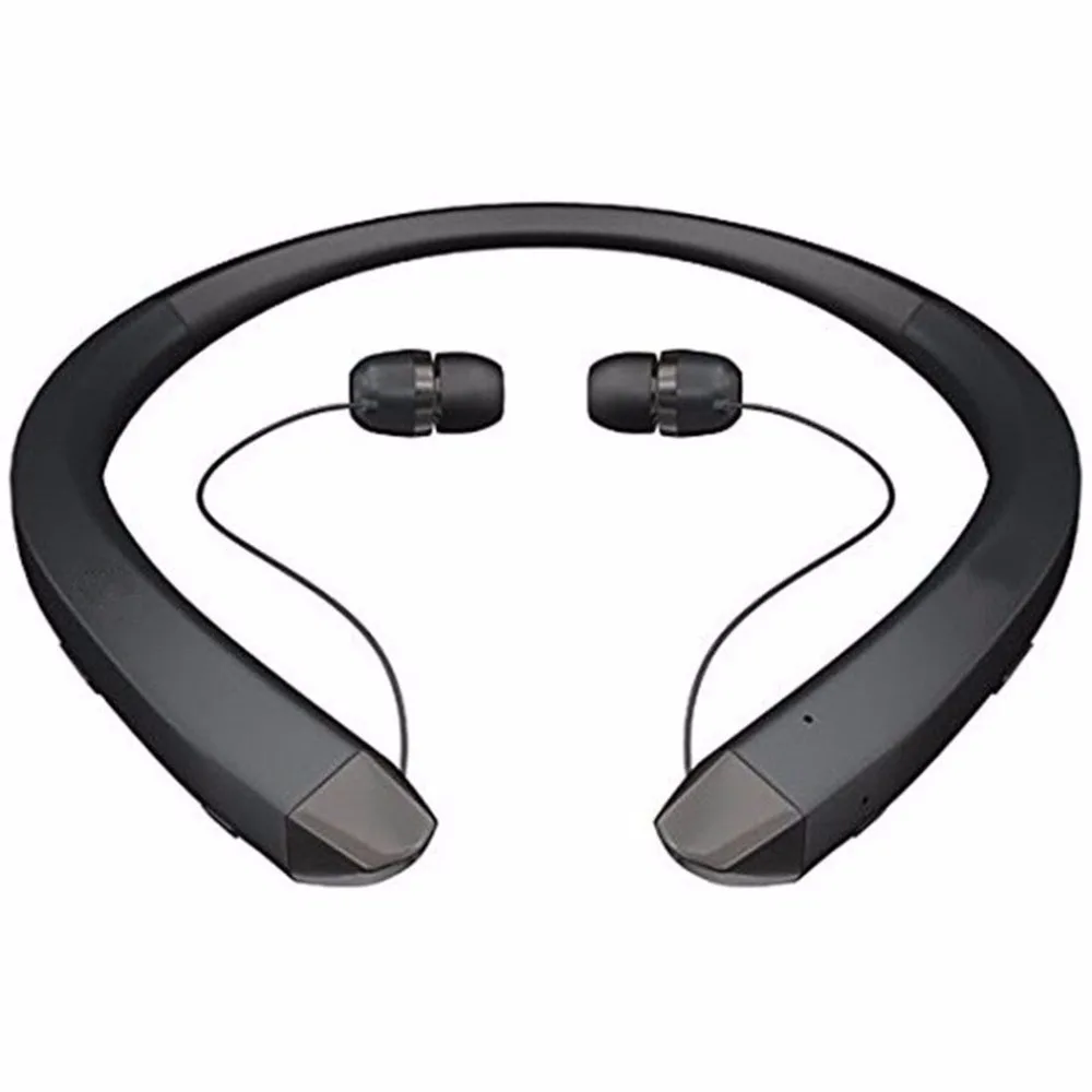 Черный Портативная Спортивная Bluetooth гарнитура, стерео беспроводные наушники, модные шейные Висячие Наушники для смартфона HBS910 N20C - Цвет: Черный