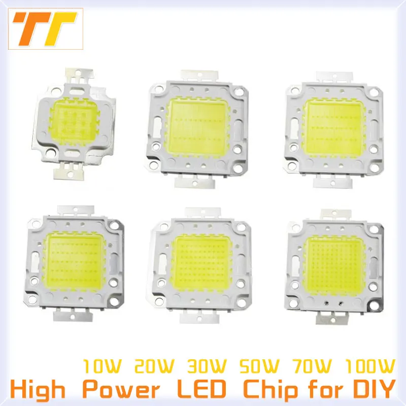 Высокая светодио дный мощность светодиодный чип теплый белый холодный Вт 10W 20W 30W