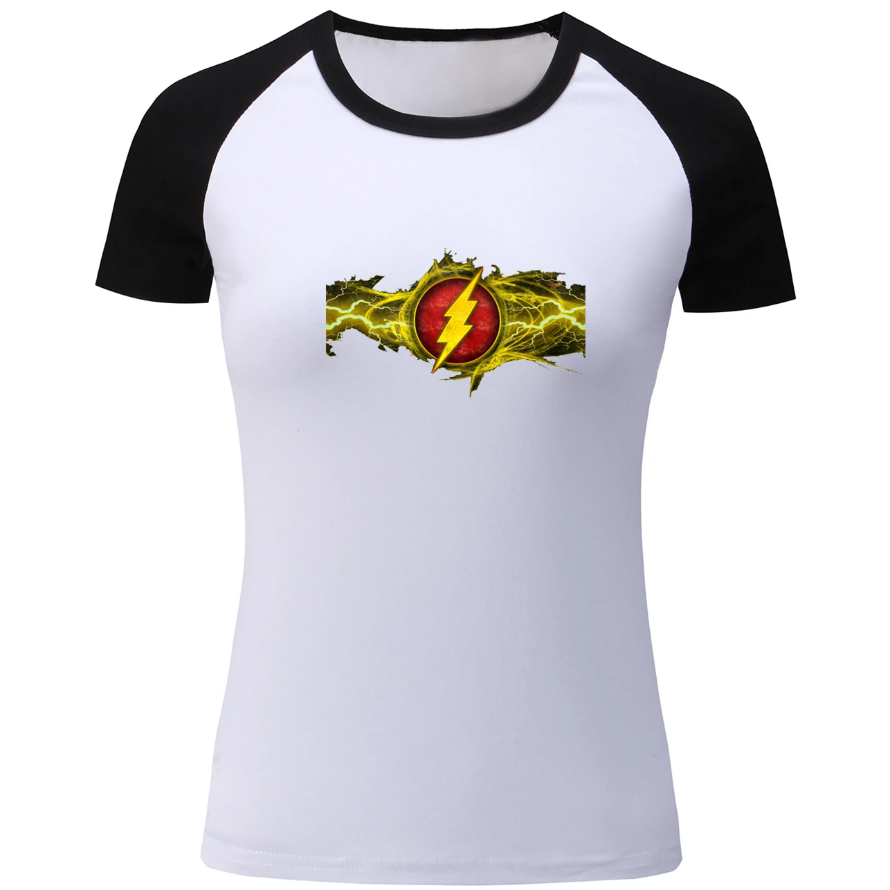 Футболка женская летняя хлопковая с коротким рукавом и принтом The Flash | Женская