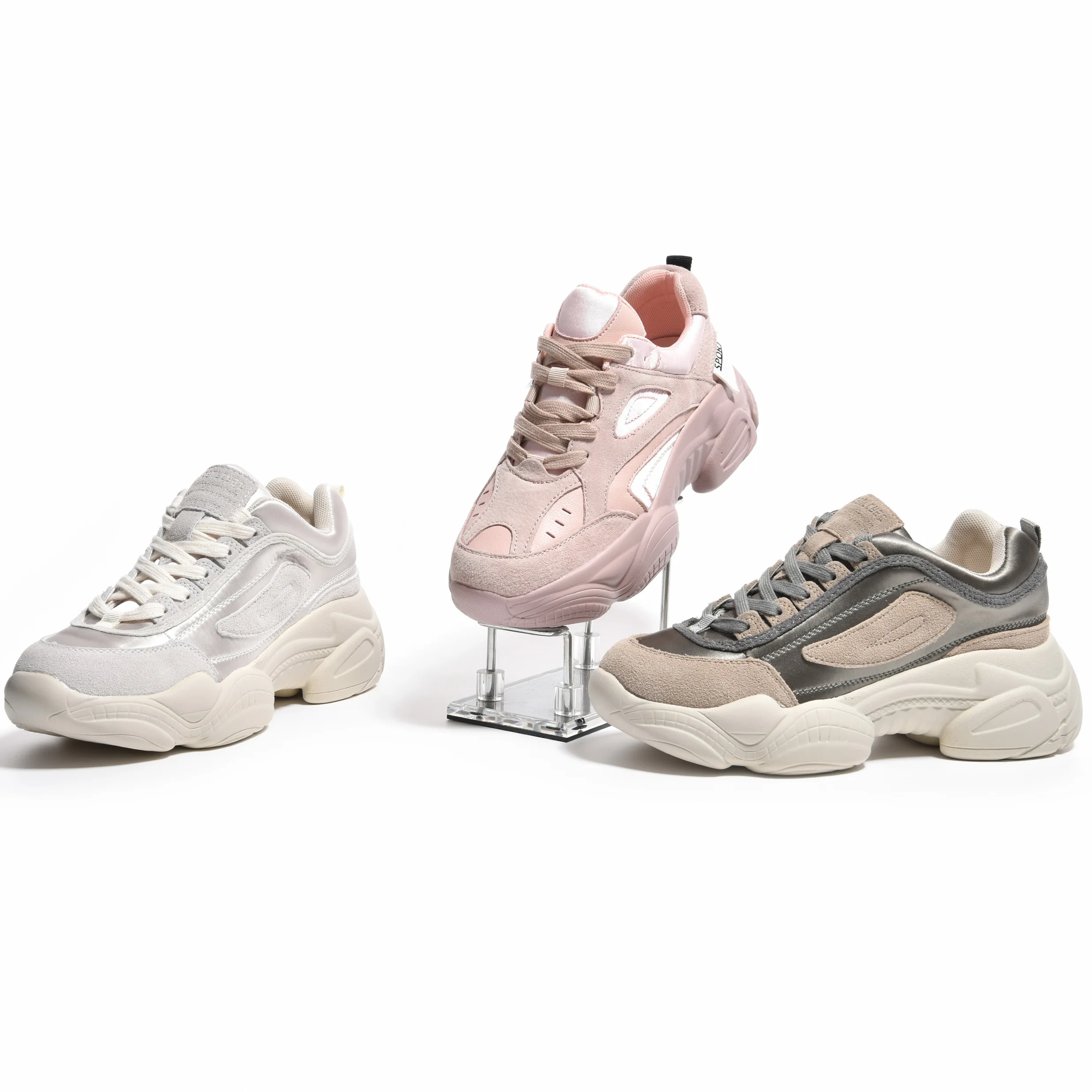 Обувь для бега женская обувь модная спортивная из натуральной кожи Новинка 2019