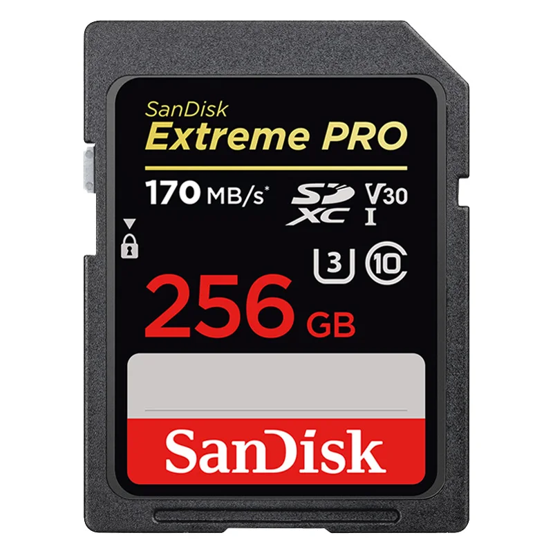 SDXXY-256G Двойной Флеш-накопитель SanDisk Extreme PRO sd карты 128 ГБ 256 SDXH до 170 МБ/с. скорость чтения sd card 64 ГБ 32 ГБ оперативной памяти, 16 Гб встроенной памяти, до 95 МБ/с. скорость чтения карты памяти - Емкость: SDXXY-256G