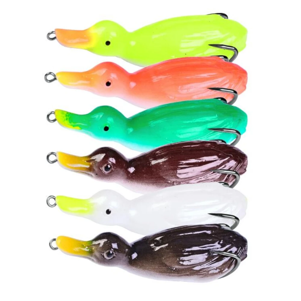 Реалистичная мягкая пластиковая рыболовная приманка 3D утки 1 шт. резиновая 105 мм 21