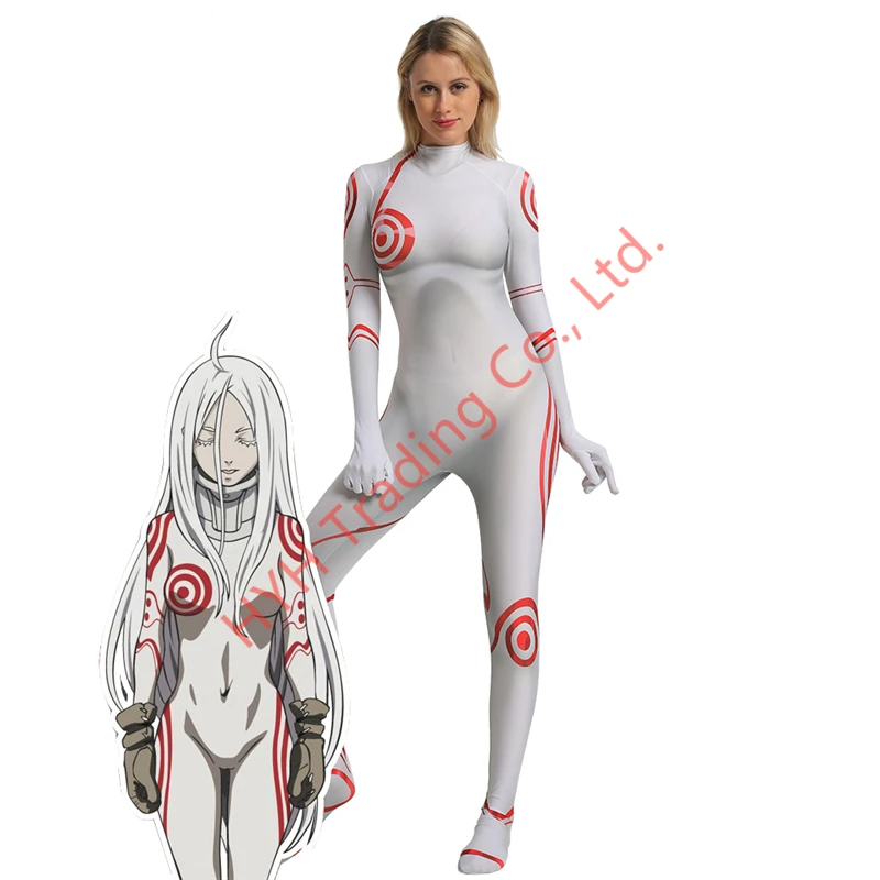Deadman Wonderland Shiro женский костюм для косплея униформа на Хэллоуин наряд карнавальное