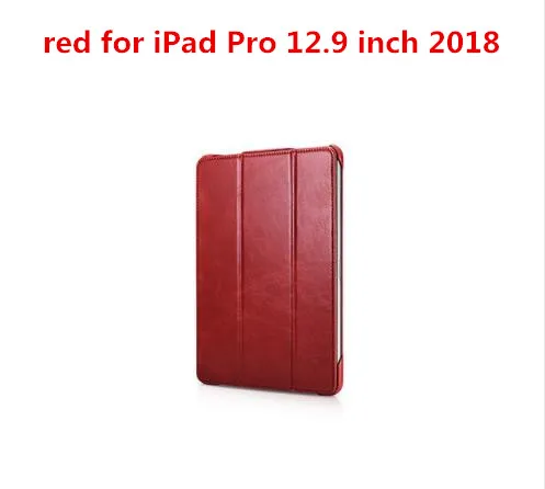 iPad Pro 12.9 2018 ICarer для iPad Pro 11 дюймов iPad Air 10,5 Mini5 Mini 5 чехол из натуральной кожи для iPad Pro 12,9 дюйма iPad air 3 - Цвет: iPad Pro 12.9 2018