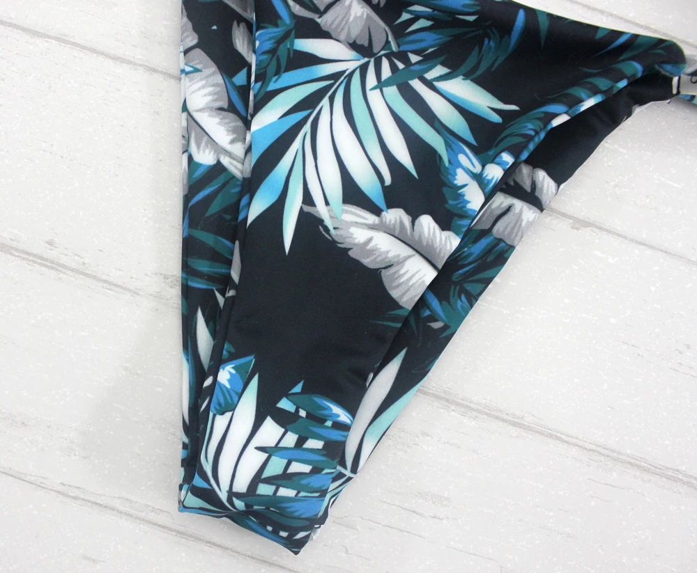 Бикини пуш-ап женское с принтом пикантный комплект бикини пляжная одежда