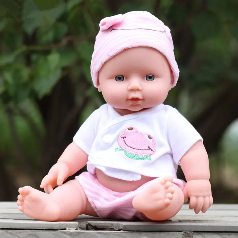 [Верх] 30 см Реалистичного Reborn Baby Doll может говорить звук кукла 100% безопасный мягкий