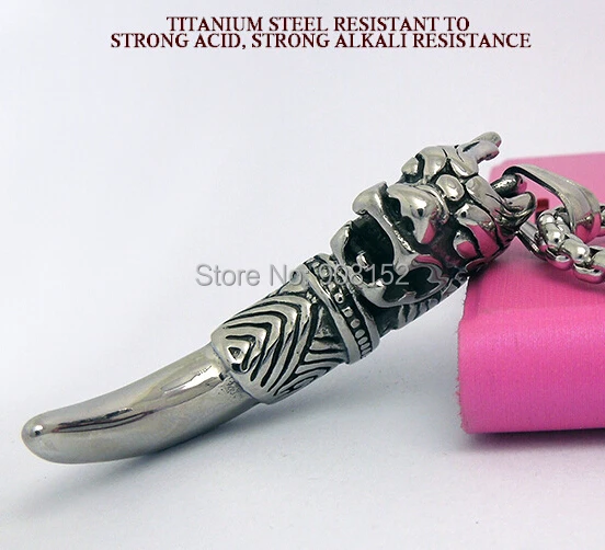 100% подлинный кулон из нержавеющей стали 316L с головой дракона льва ювелирные