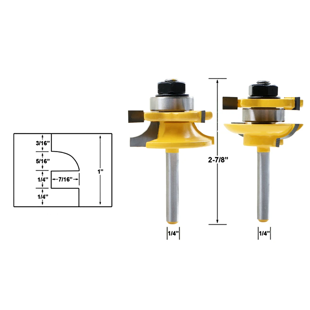 3 шт. фрезы с круглым хвостовиком 1/4 дюйма|milling cutter|carbide milling cuttertenon cutter |
