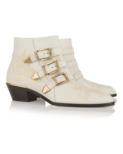 BuonoScarpe/zapatos mujer Susanna; ботильоны из натуральной кожи с шипами; Ботинки martin с круглым носком и заклепками; женские роскошные бархатные ботинки