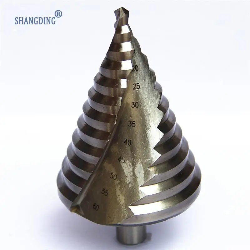 New HSS Step Drill Bits 6mm-60mm cylindrical shank Woodworking Power Tools  Shank Wholesale Price High Quality metal Drilling