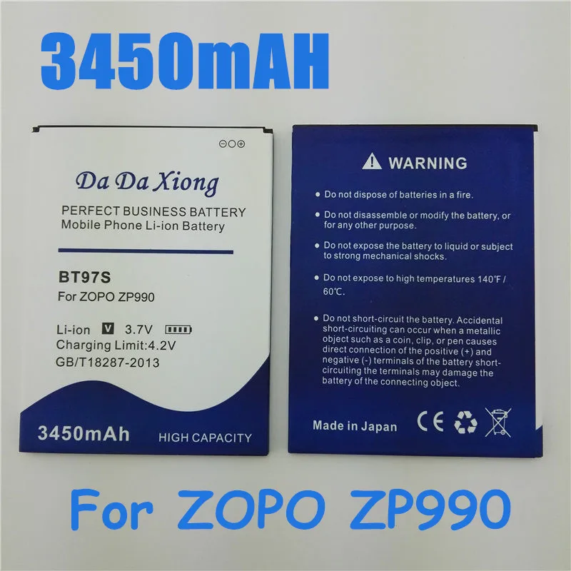 3450mAh BT97S/ BT97T Аккумулятор для смартфонов ZOPO 990 ZP990 C7 2X 990|battery for zopo|battery forzopo battery |