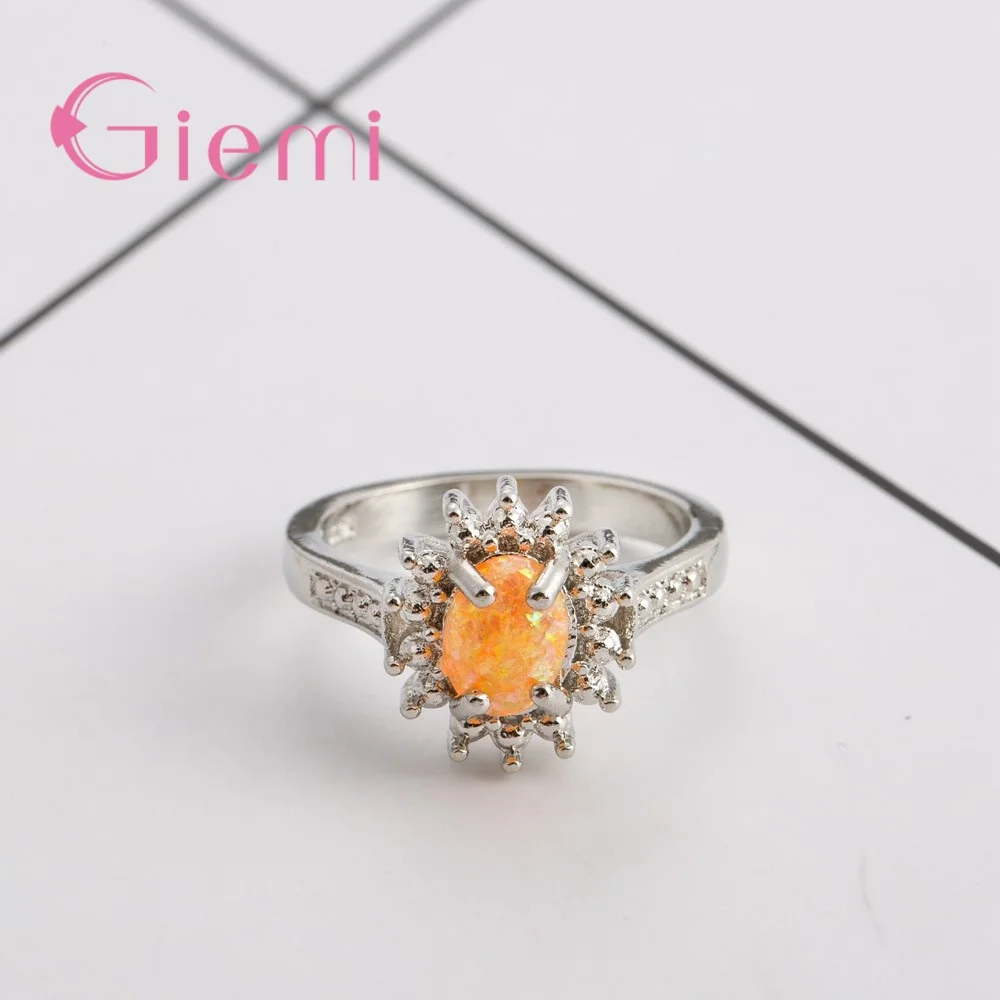 Женское кольцо с опалом из серебра 925 пробы | Украшения и аксессуары