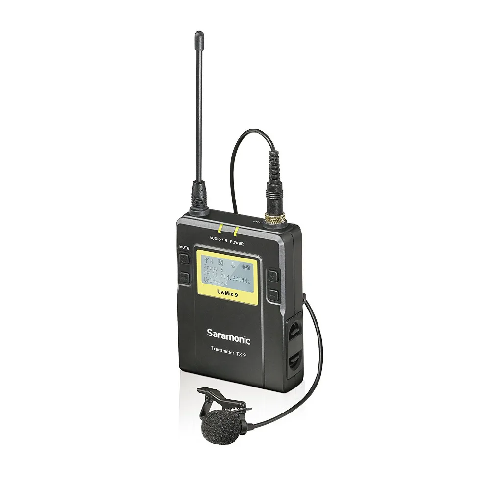 Saramonic UWMIC9 UHF Wireless Lavalier + XLR Transmitter Microphone System with Bodypack Lav Mic Plug-inTrans | Электроника