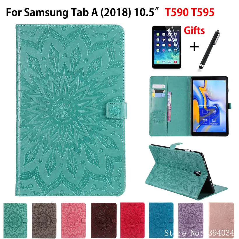Модный чехол для планшета Samsung Galaxy Tab A A2 2018 10 5 дюйма T590 T595 T597 из искусственной кожи