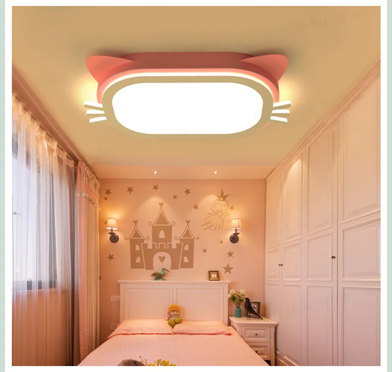 Hello Kitty Детская комната Светодиодная потолочная лампа креативный мультфильм
