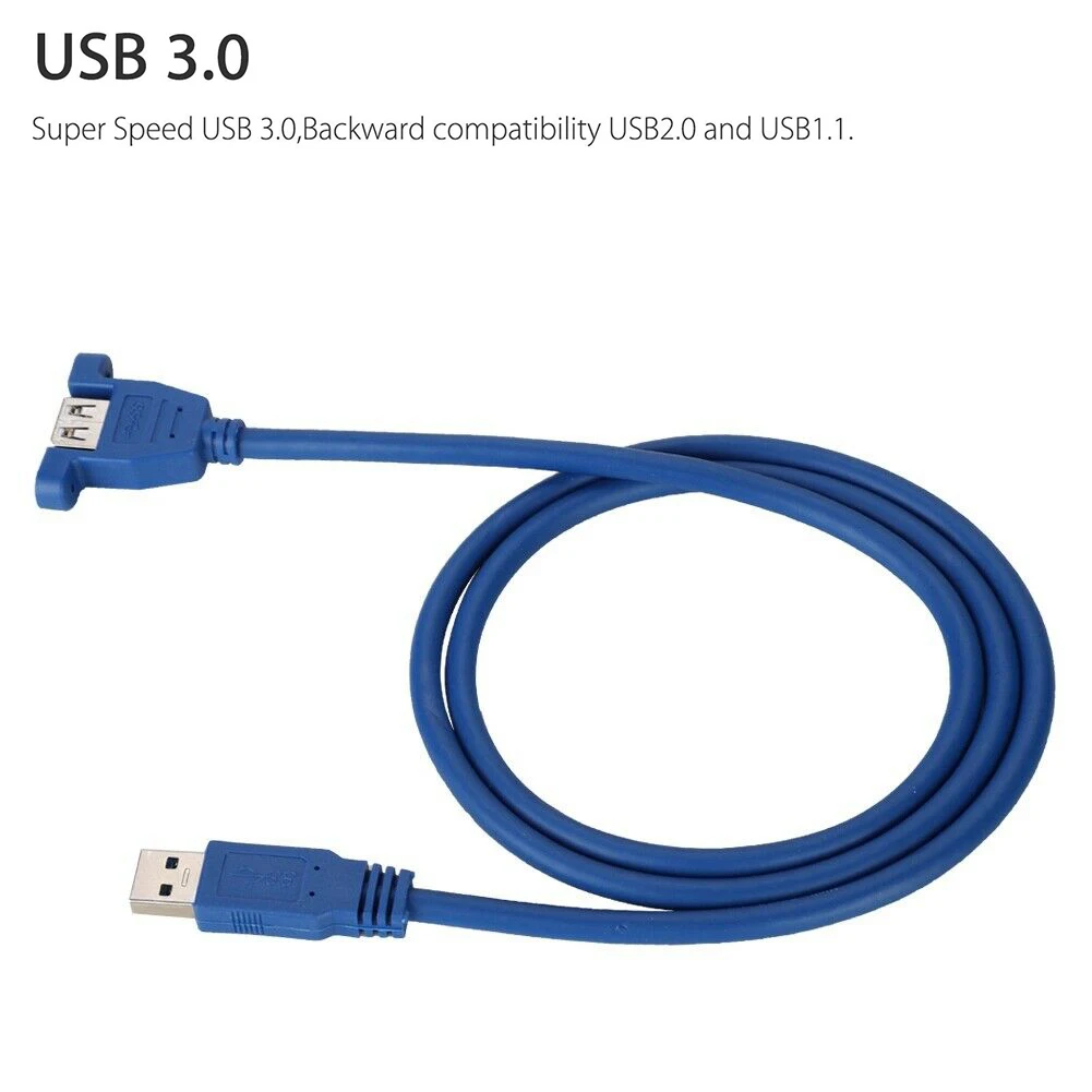 USB 3 0 удлинитель штекер гнездо литая Панель Крепление Удлинительный кабель 6 м 1 5