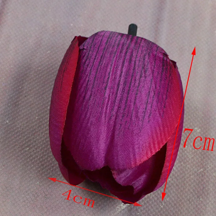 100 шт./лот имитация тюльпанов цветов на голову искусственные украшения цветы