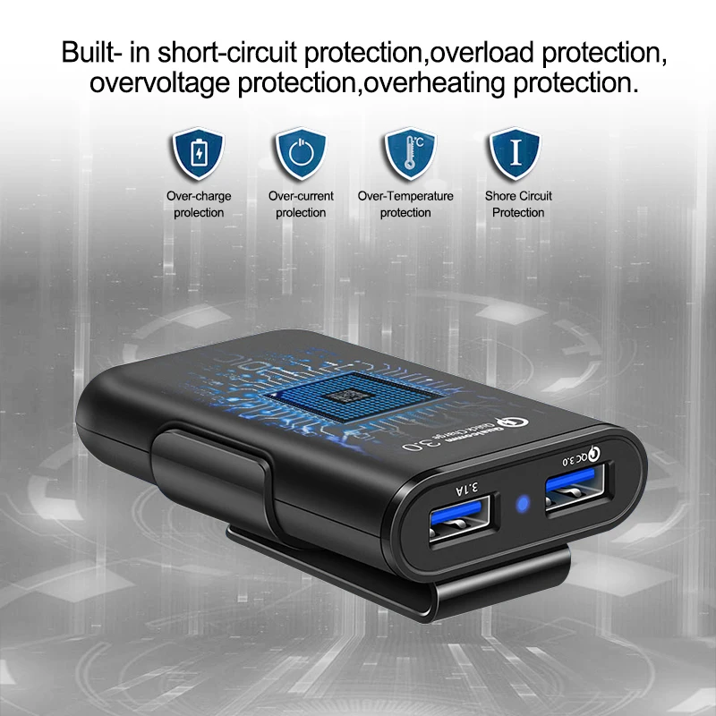 Powstro 3 0 Быстрая автомобильная зарядка + 2.4A 3.1A 4 USB части с удлинителем футов кабель