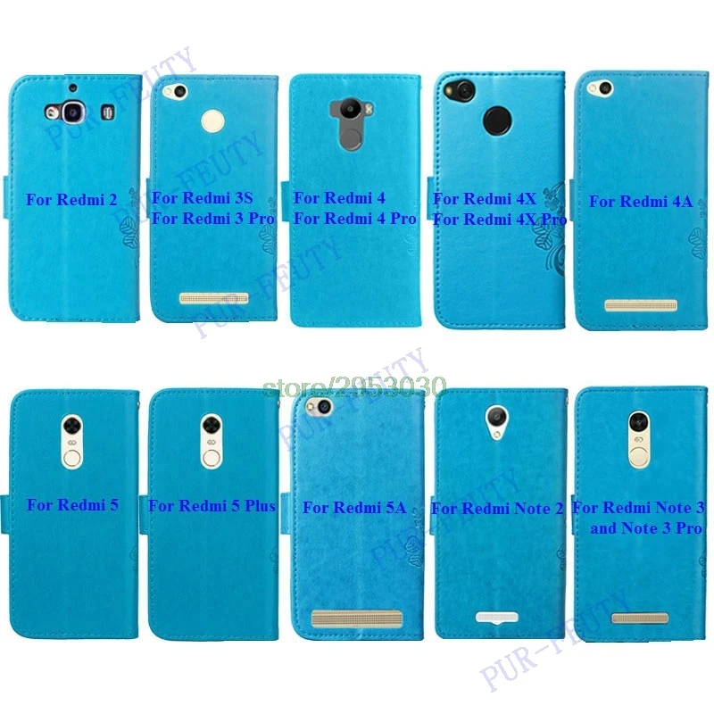 Чехол-бумажник с откидной крышкой и подставкой для Xiaomi 5 X 6X A1 A2 Max 2 Redmi 4 4X Plus Note 5A Prime
