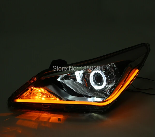 Фара Hyunda verna, 2011~(подходит для LHD, RHD),! Дневной светильник verna, 2 ps/se+ 2 шт балласт aozoom, задний светильник verna