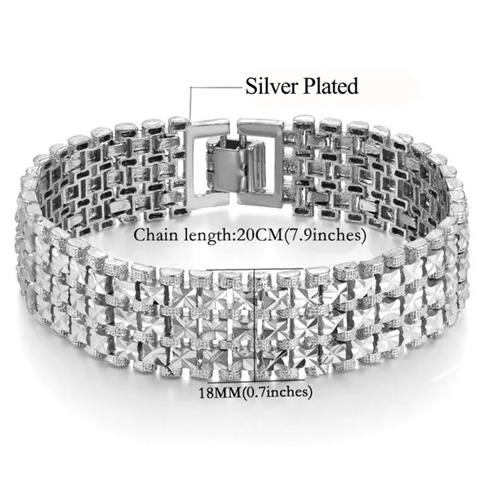 SL789 Silver Color Мужской браслет, Женские Ювелирные изделия, 12 мм, Pulseira Masculine, трендовый золотой цвет, массивная цепочка, браслет, опт, Bileklik для мужчин P166 - Окраска металла: SL789 Silver Color