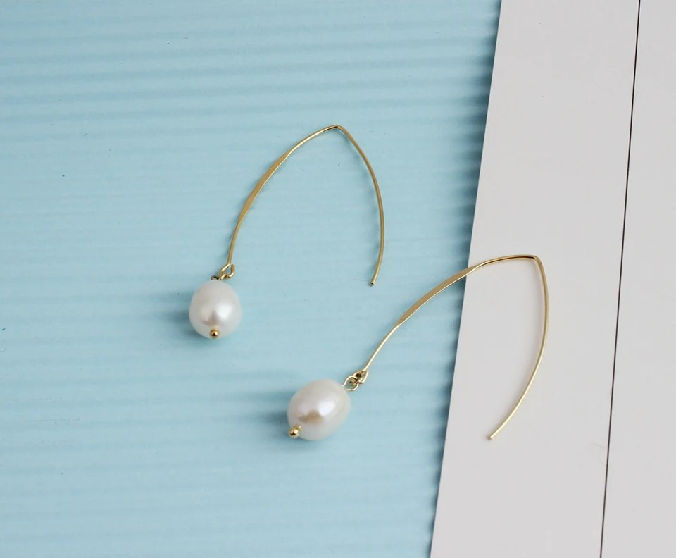 Женские серьги-подвески металлические серьги золотого цвета