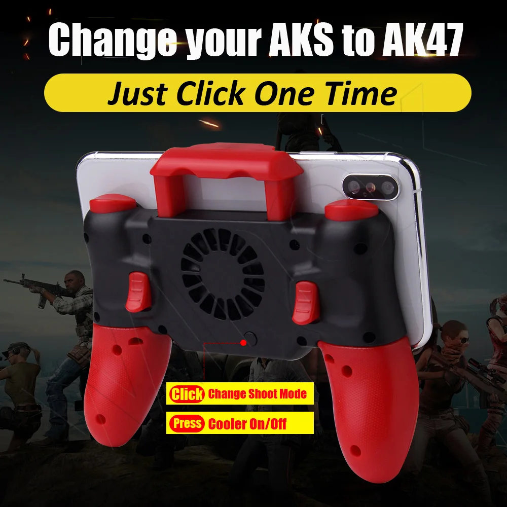 PUBG мобильный шесть пальцев геймпад для IPhone IOS Bluetooth игровой контроллер триггер Aim