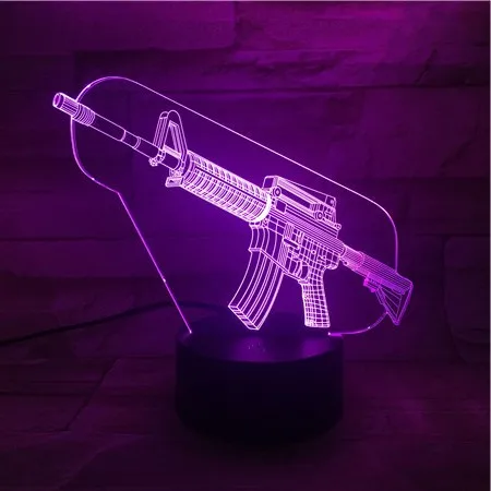 

Colorful Cartoon DIY Lamp 3D Night Light Kids Toy LED Touch Table Lamp 7 Color Flashing LED Light Indoor Decoration 3D-385