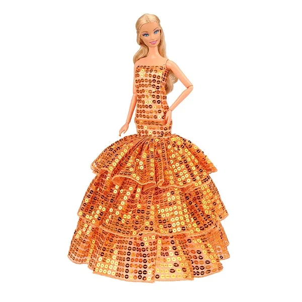No Doll Новая мода, вечерние платья ручной работы, кукольная одежда, 20 см., аксессуары для куклы Барби, наряды, игра, сделай сам, подарок на день рождения, игрушки для детей - Цвет: No Doll
