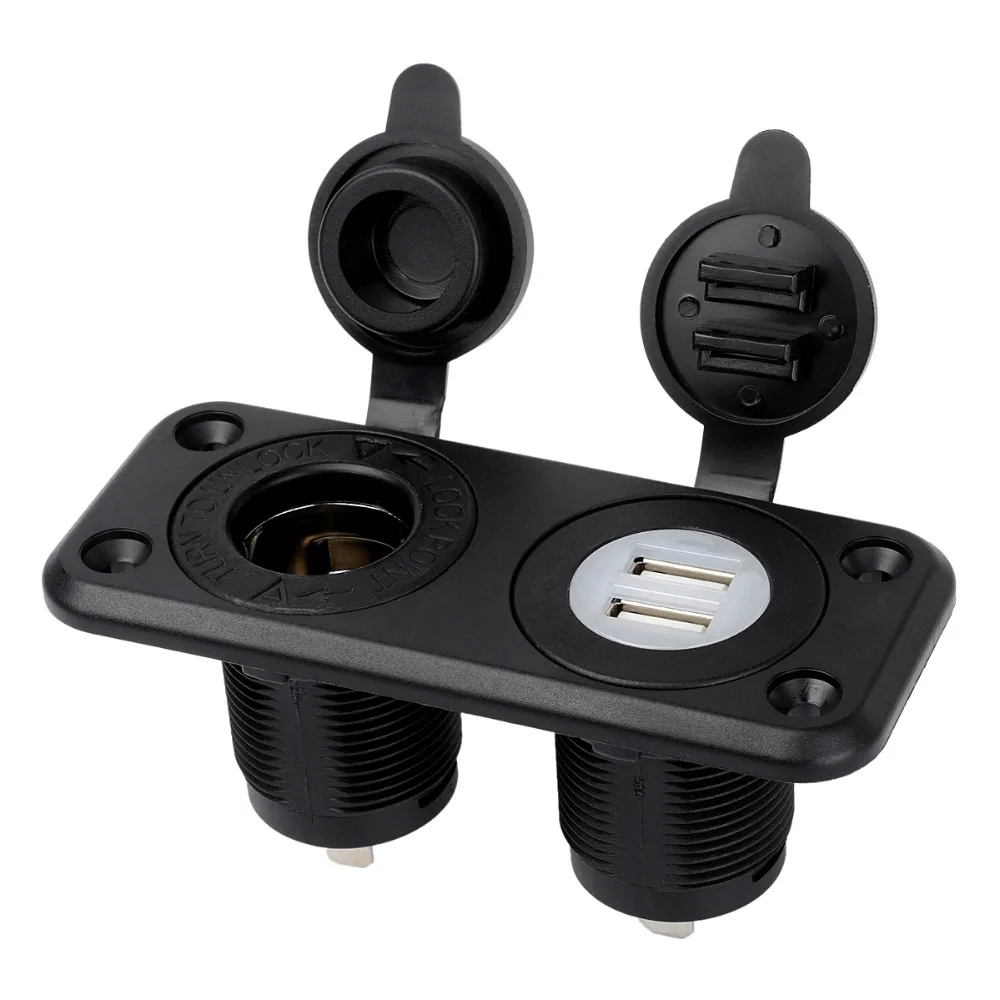 Jtron адаптер для автомобильного прикуривателя Водонепроницаемая