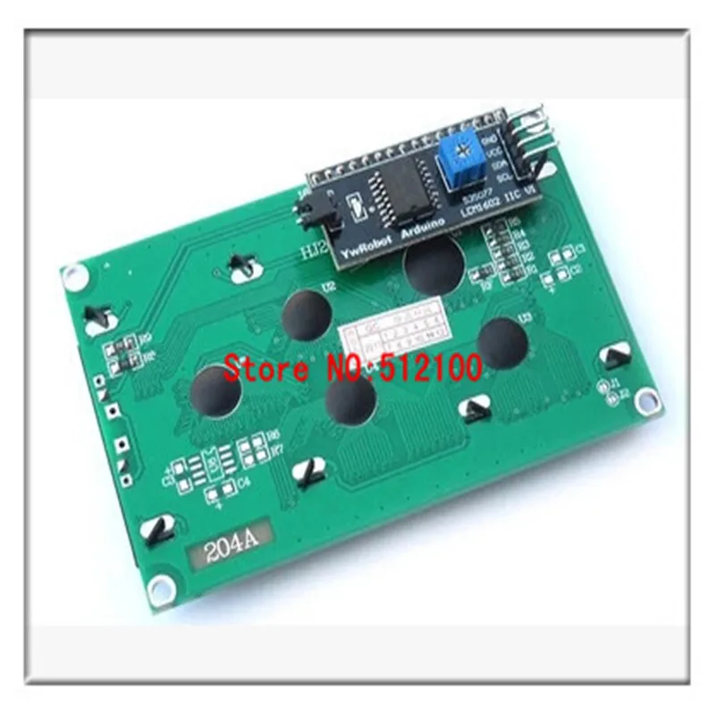 IIC/I2C 2004 ЖК модуль желто зеленый экран 5 в дисплей предоставляет файлы